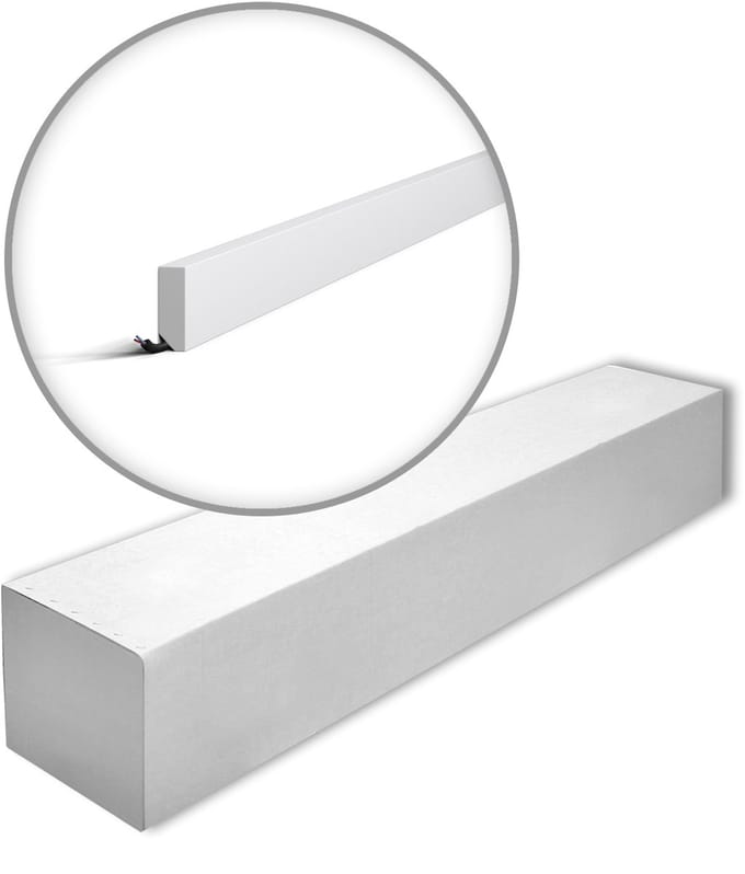 NMC FT1-box WALLSTYL Noel Marquet 1 doos 26 stukken Plint Frieslijst modern design wit | 52 m