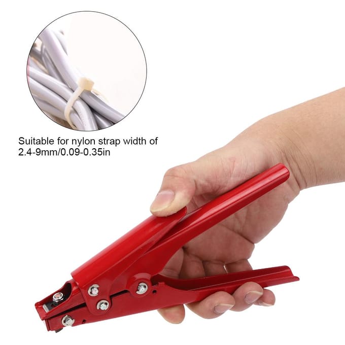 Nylon Band Spangereedschap Rood 45 Staal Draadbinden Snijden Bevestigen Kabelbinderpistool red