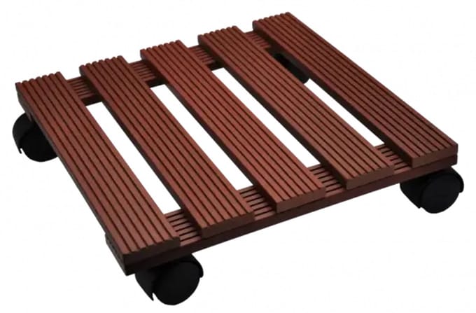 Practo Plantenroller Vierkant 30x30cm Terracotta