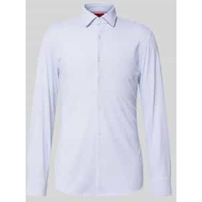 slim fit zakelijk overhemd met all-over print model 'KENNO'