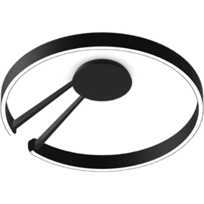 Occhio Mito Aura 60 Plafond-/Wandlamp - narrow - zwart mat