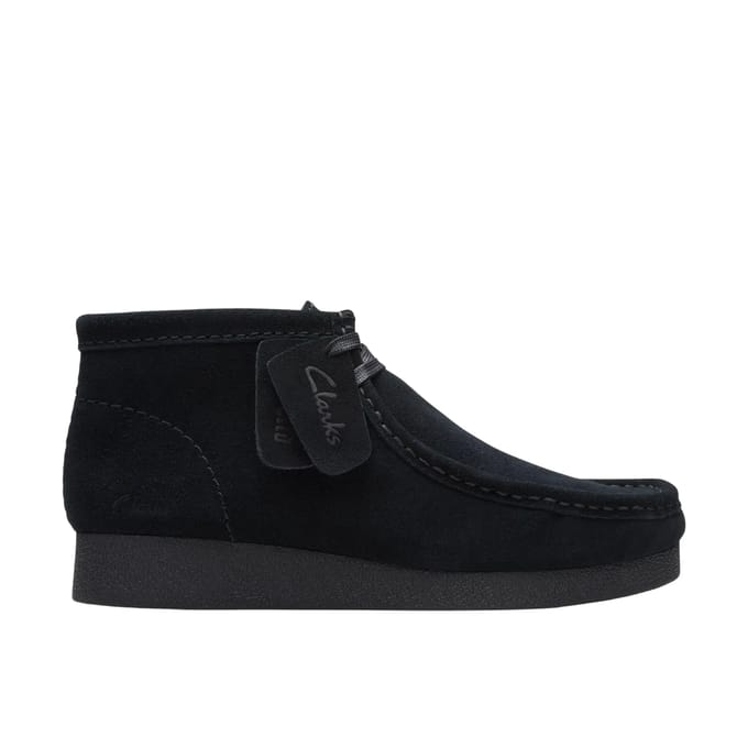 CLARKS WallabeeEVOBt Dames Veterschoenen - Suede - Zwart