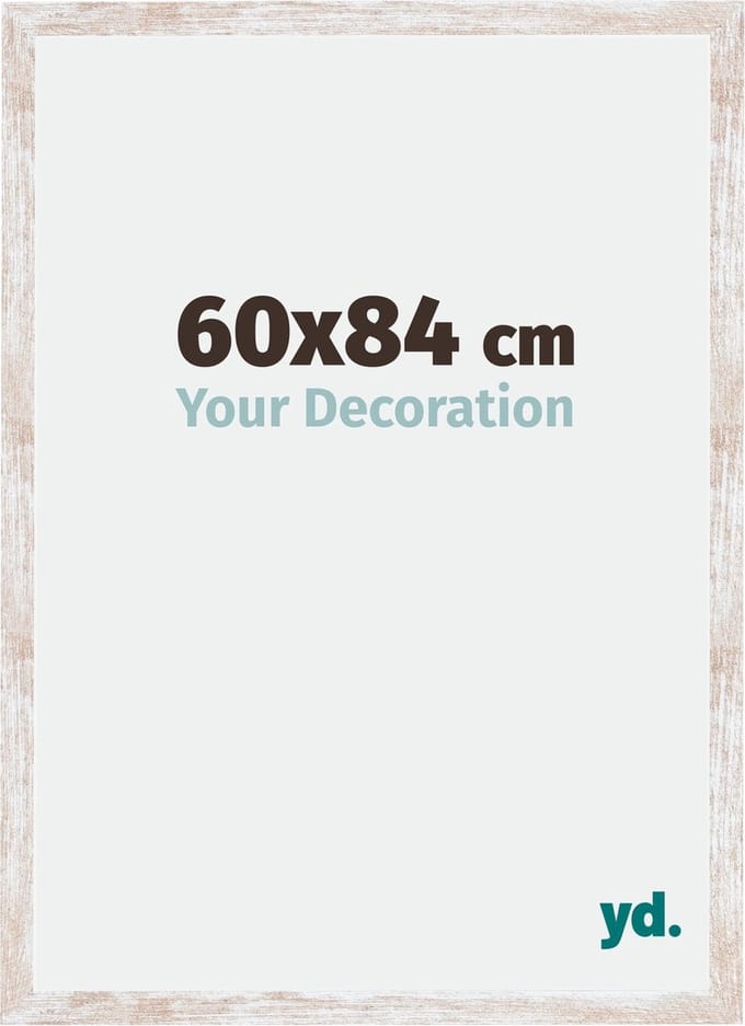Your Decoration - Fotolijst 60x84 cm - MDF - White Wash - Catania
