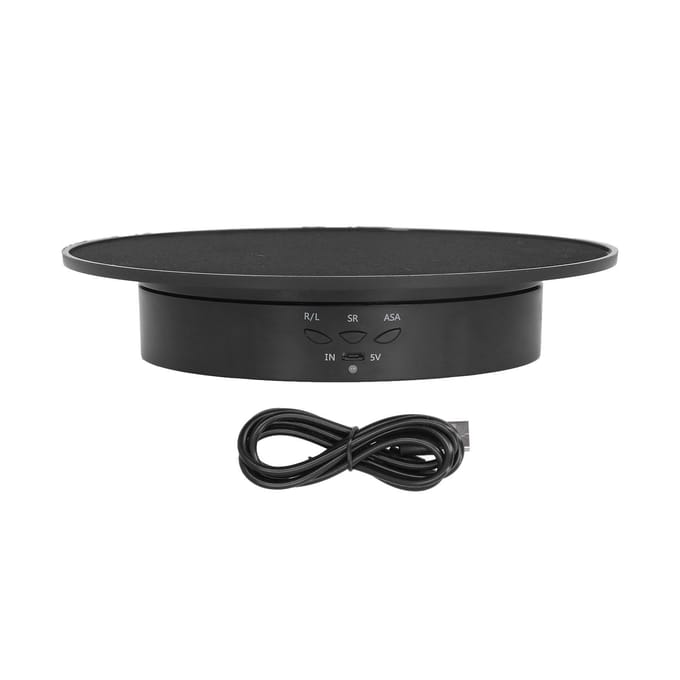 200mm Gemotoriseerde Roterende Displaystandaard Beugel 3 Snelheden Instelbaar USB-voeding Sieraden Elektrisch gray