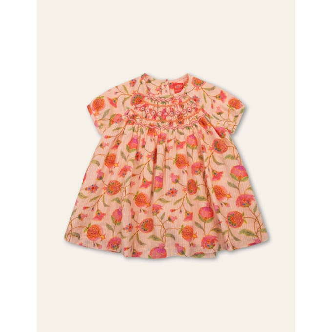 Oilily Dorissa Jurk- maat110/5yr Peach Melba