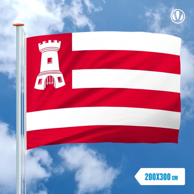 Vlag Alkmaar 200x300cm