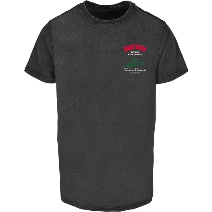 Merchcode Sopranos - Nuevo Vesuvio Heren Tshirt - S - Zwart