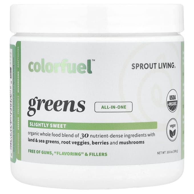 Sprout Living, Colorfuel™ Greens, 10,6 oz (300 grammes)