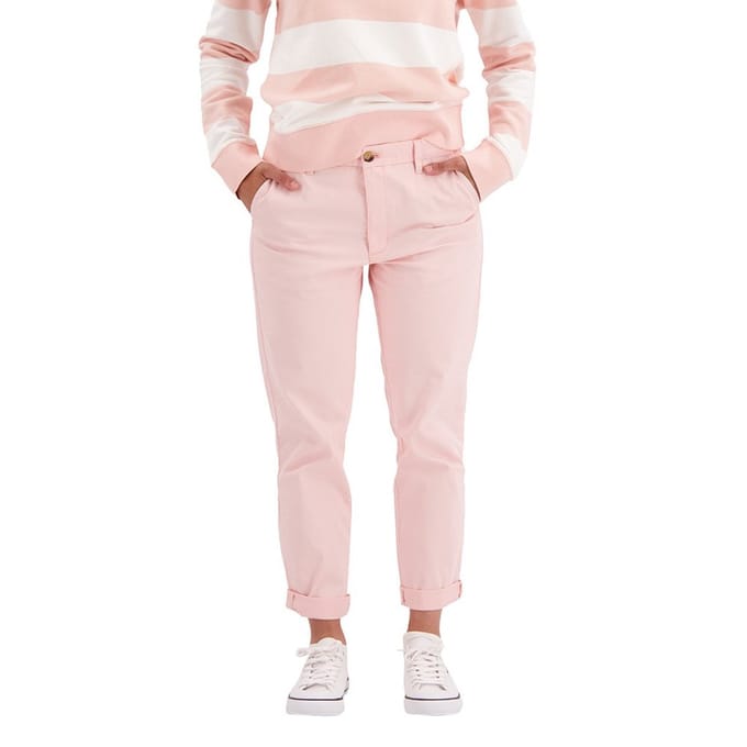 Dockers Weekend Regular Slim Ankle Fit Chino Broek Roze 26 Vrouw