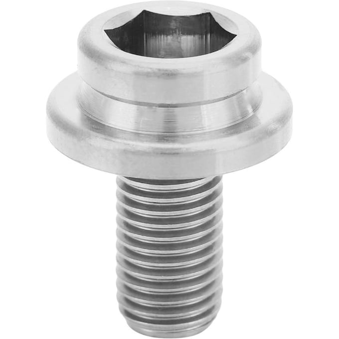 1pc M8*15mm Vis de manivelle de vélo de montagne/route Vis d'axe de boîtier de pédalier BB (Titane) white