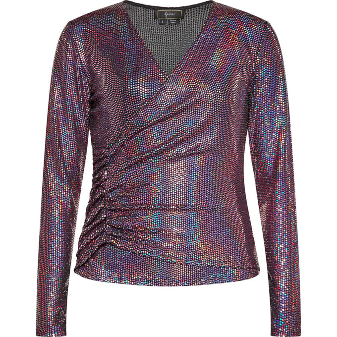 Faina Blouse shirt Dames Roze Veelkleurig