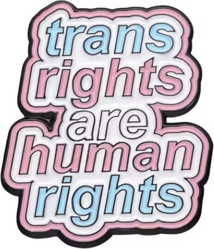 Pin Broche - enamel pin - kledingspeld - Trans human rights