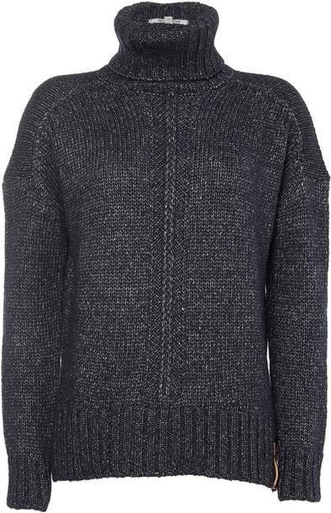 Moscow Cowl Sweater - Night Blue Melange - Maat S