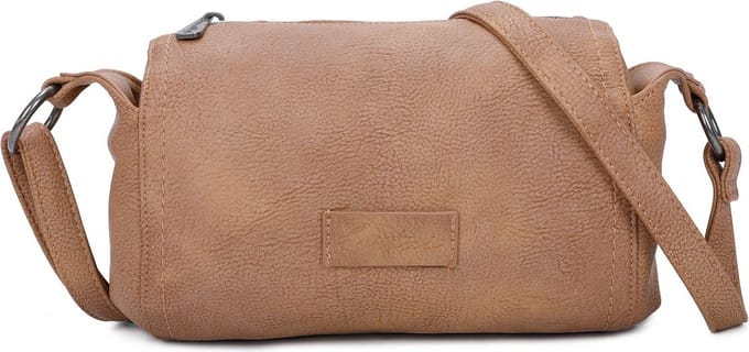 Fritzi aus Preußen Schoudertas Radix Drum02 Crossbody Cognac Bruine