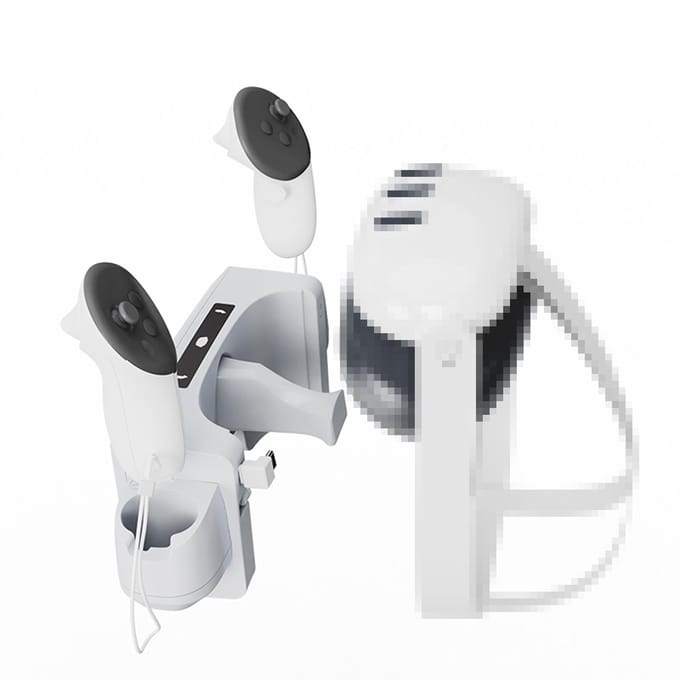 Base de support de chargement pour casque VR, compatible avec Quest 3 blanc