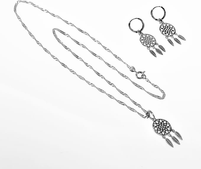 Dromenvanger Ketting en Oorbellen Dames - Plated - XUPING Sieradenset