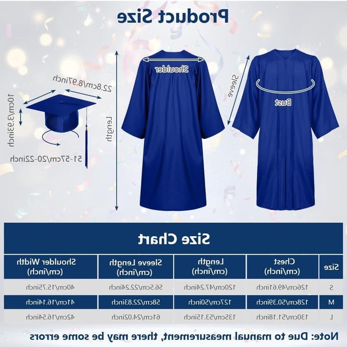 Afgestudeerd talaraat met bachelorhoed, uniseks kostuum voor afstuderen, geschenken voor afgestudeerden, universiteit en masteropleiding