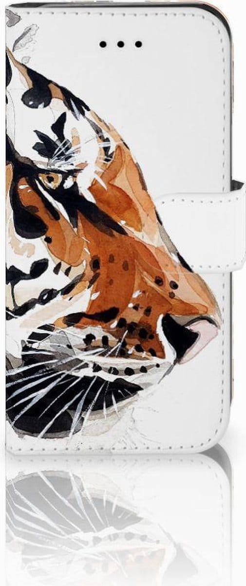 Hoesje iPhone 7 | 8 | SE (2020) | SE (2022) Watercolor Tiger