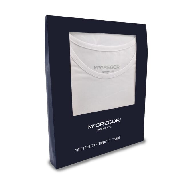 McGregor - Premium Stretch T-shirt - O-Neck - 2-Pack - Wit - S