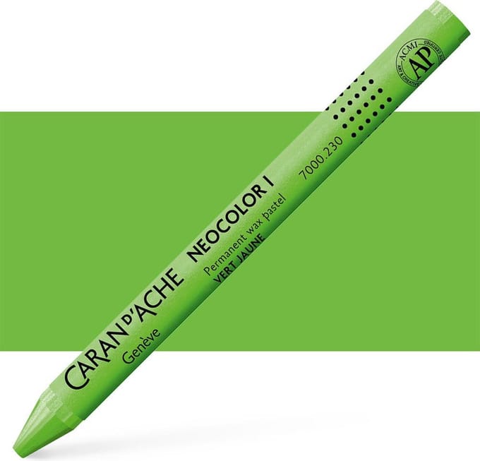 Caran d´Ache Neocolor I Permanente Waskrijt | Geelgroen (230)