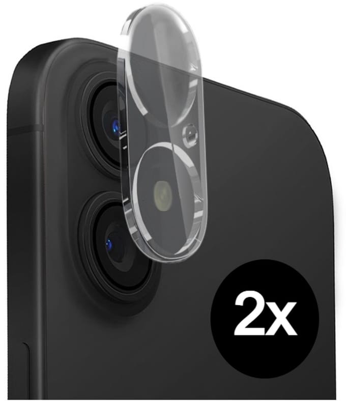 Camera lens protector Geschikt voor iPhone 16/16Plus Glas - Geschikt voor iPhone 16/16Plus Camera Protector Gehard Glas - 2 STUKS