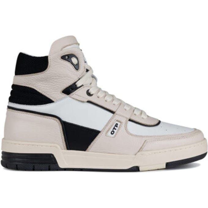 Off the Pitch Basketta Hi Creme/Zwart Heren Maat 41
