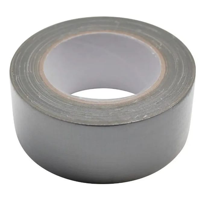 Duct tape - 50mm breed - 25 meter - Zwart