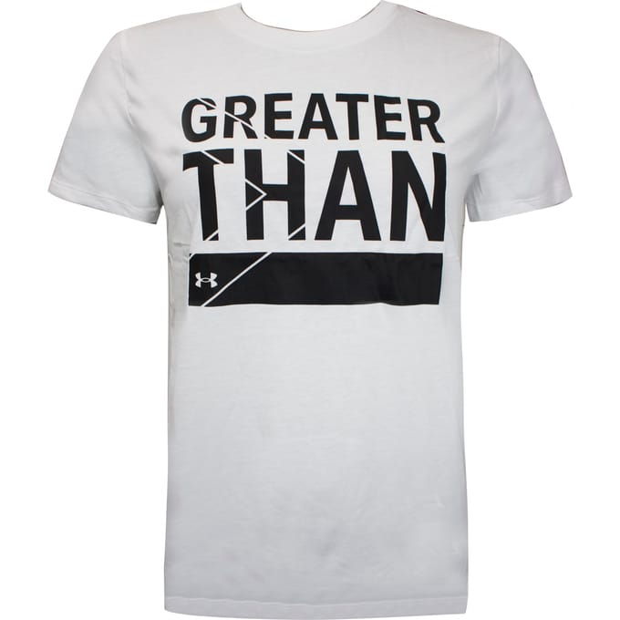 Under Armour Womens Greather Than T-shirt Grafische Top Wit 1356306 100