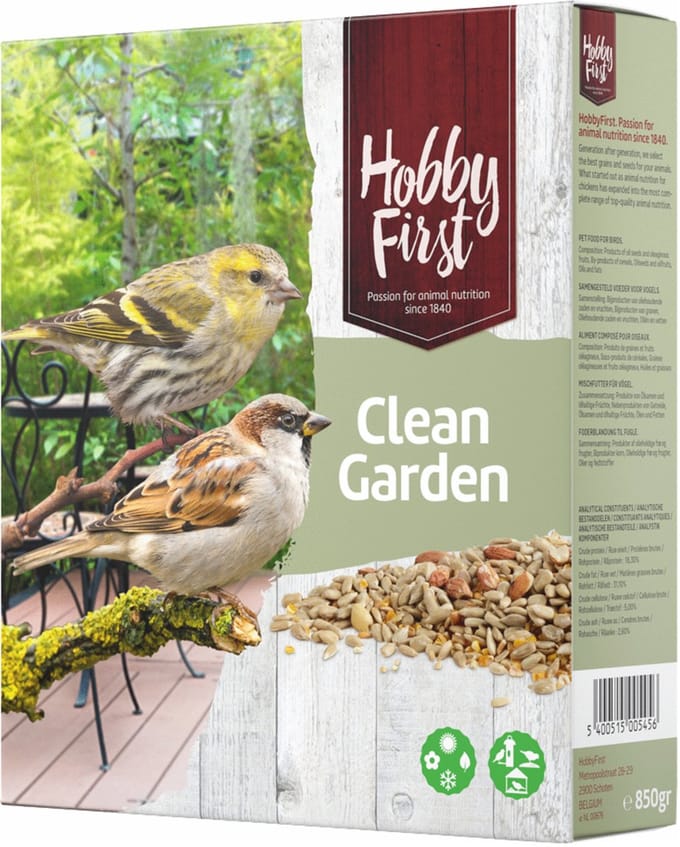 Hobbyfirst Wildlife Clean Garden - Vogelvoer - 850 g