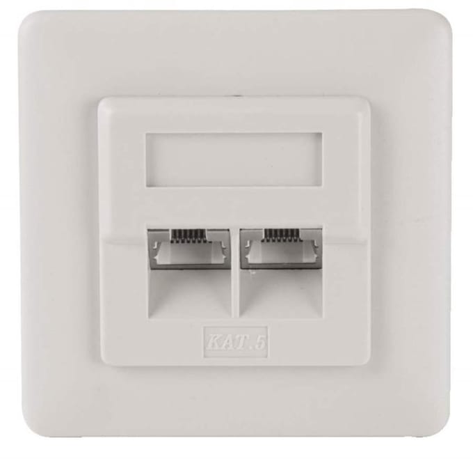 Cat 5e modulaire wandcontactdoos