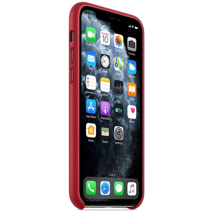 Leather Backcover voor de Apple iPhone 11 Pro - Red