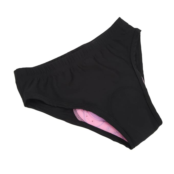 Dames Fietsondergoed Sneldrogend Ademend Dames Fietsbriefs Schokabsorptie 3D Gevoerd Fiets black