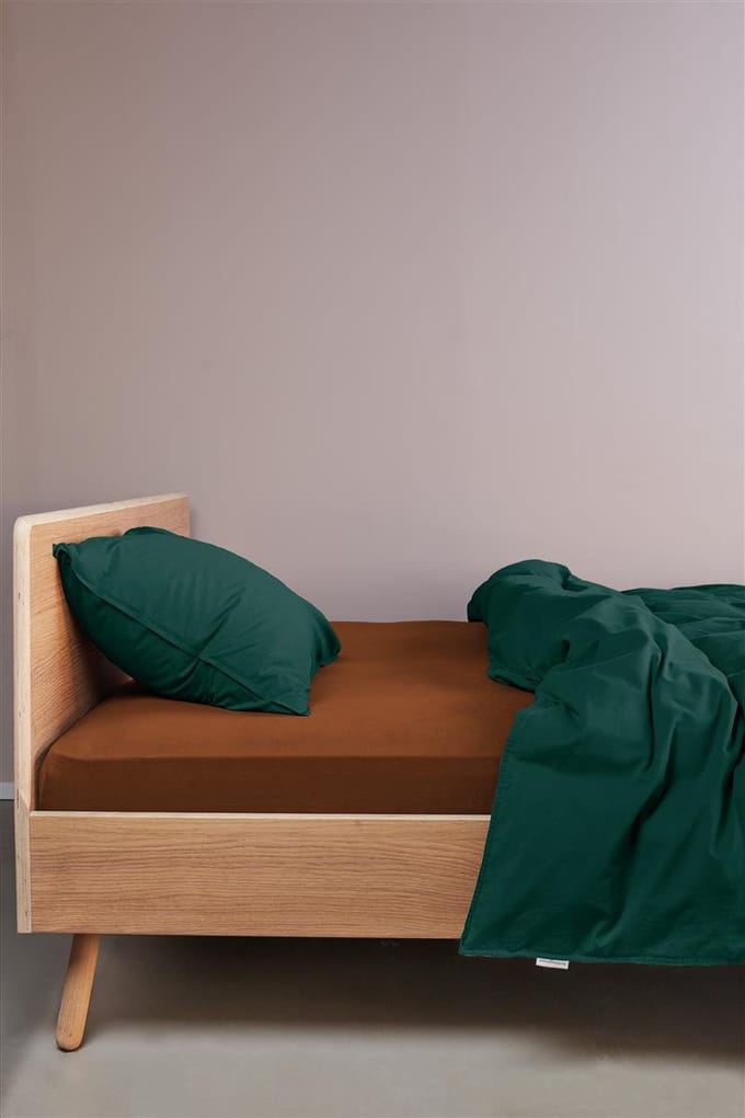 Beddinghouse - Jersey - Split-topper - Hoeslaken - 200x220 cm - Steenrood