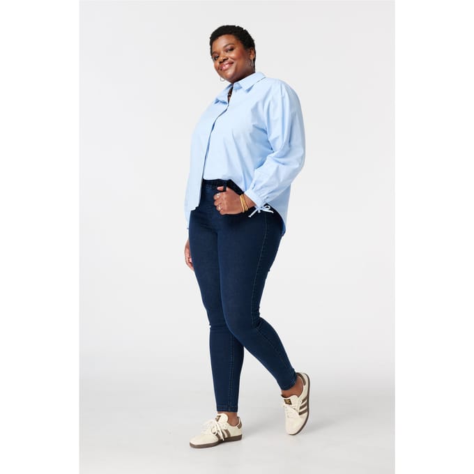MS Mode Tregging Tregging met denim look