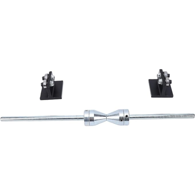 Équilibrage de roue de moto 455 mm Équilibrage manuel de pneu portable haute sensibilité pour support d'équilibrage de centrage de roue black