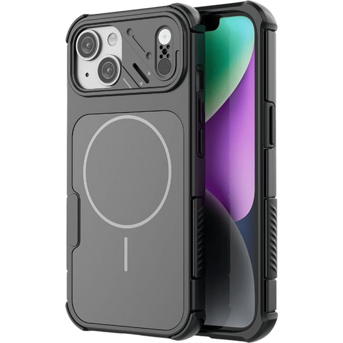 CaseBody Apple iPhone 15 Shockproof MagSafe Back Cover Zwart