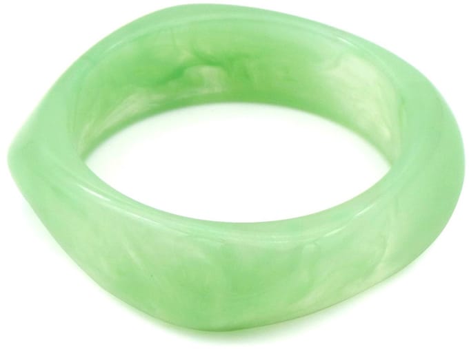 Armband - kunststof - 2,3 cm - groen