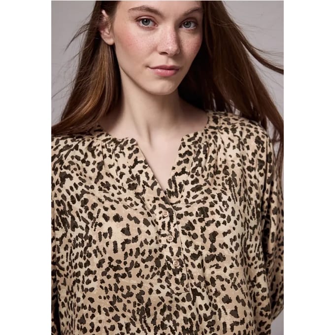Gedessineerde raglan blouse