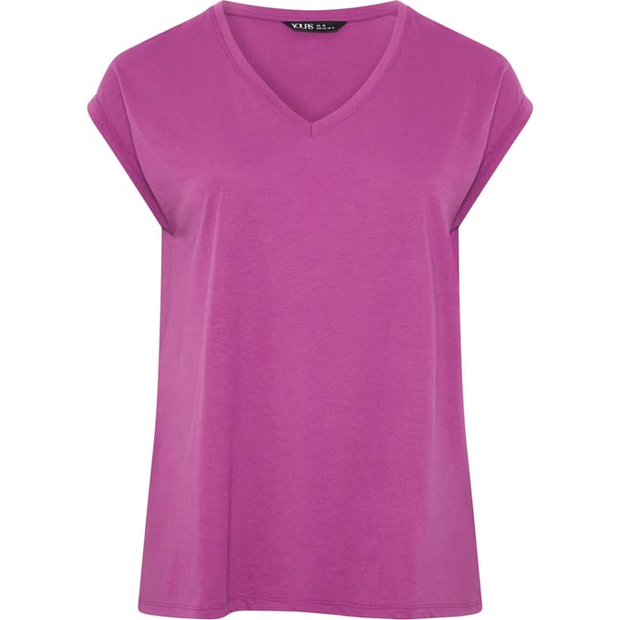 Yours Yourset 2Pack Paarse En Naturel Bruine Core Basic Tshirtssize 40