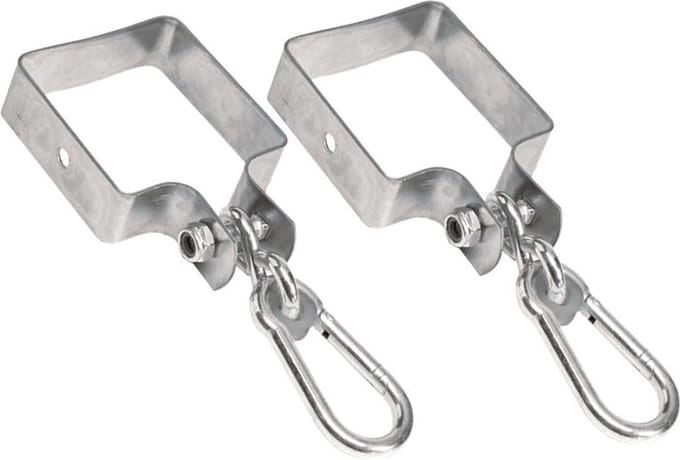 SwingKing Schommelhaken Vierkant Verzinkt 90x90mm (2 stuks)