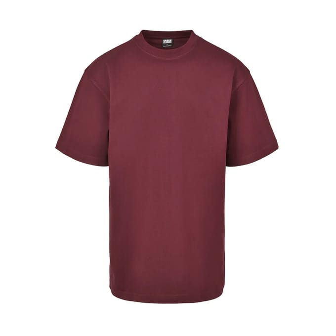 Urban Classics - Tall Heren T-shirt - 3XL - Bordeaux rood