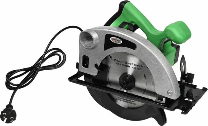 Hofftech Handcirkelzaag - 1200 Watt - Ø 185 mm Zaagblad - 220 Volt