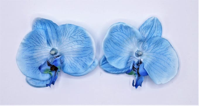 2 X BLOEMEN CLICK ORCHIDEE BLAUW