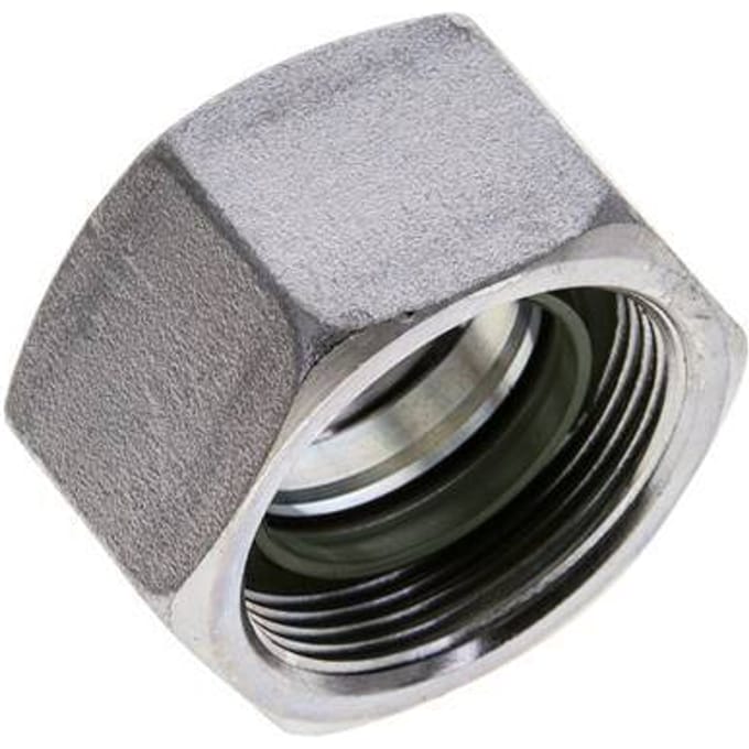30 S M42x2 End Cap Stalen NBR