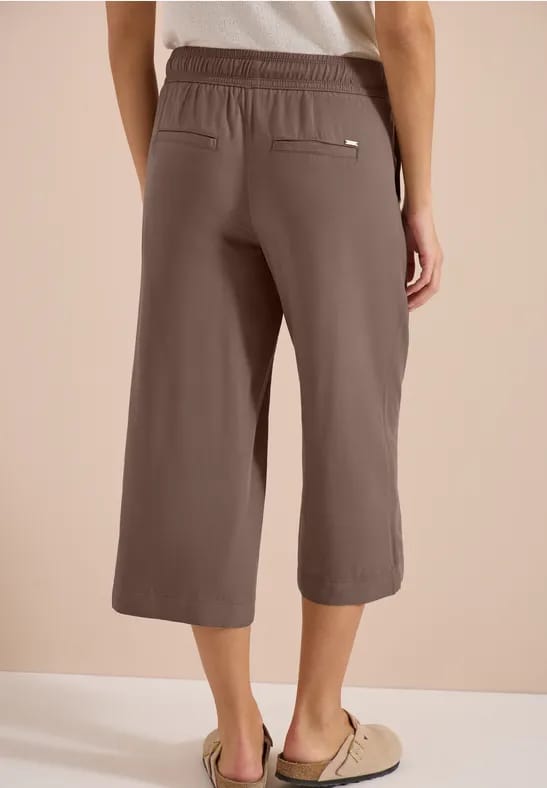 3/4 broek met wijde pijpen in Loose Fit