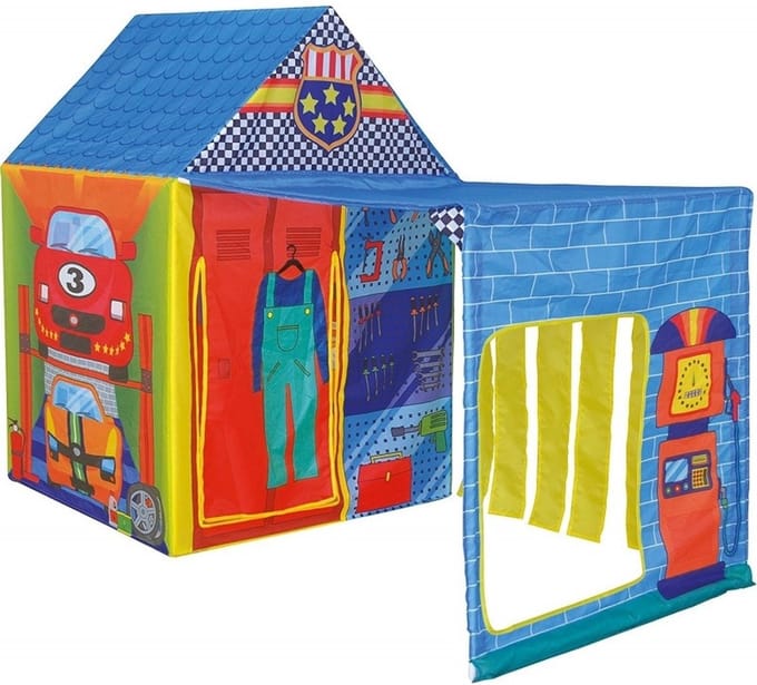 Speeltent speelhuis auto werkplaats – 150 x 75 x 110 cm