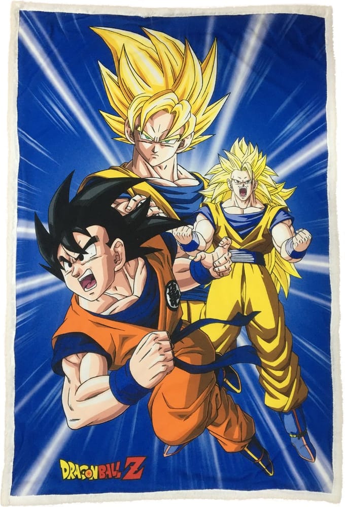 Dragon Ball Z fleece deken - sherpa