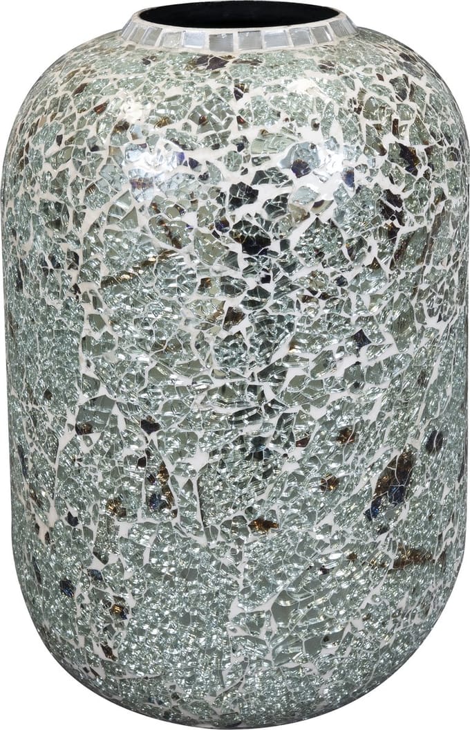 Ter Steege - Metaal Vaas - Multicolour - D26 x H24 cm - Opening 11 cm