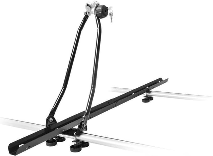 ProPlus Fietsdrager Dakmontage - Fietsendrager Dak - Lichte en stevige constructie - Geschikt voor 1 fiets - Zwart