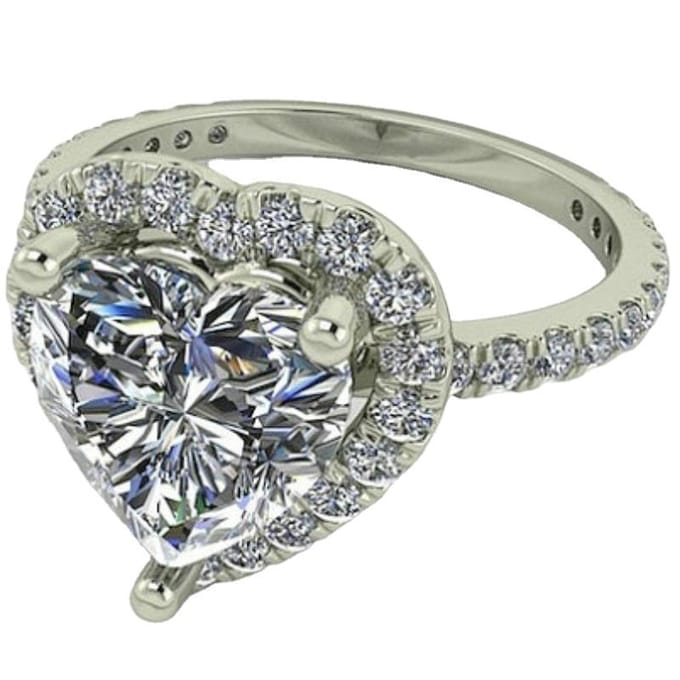 Mode Romantische Diamant Verlovings Verlovings Prinses Ring Liefde Diamant Ring 6 -10 9